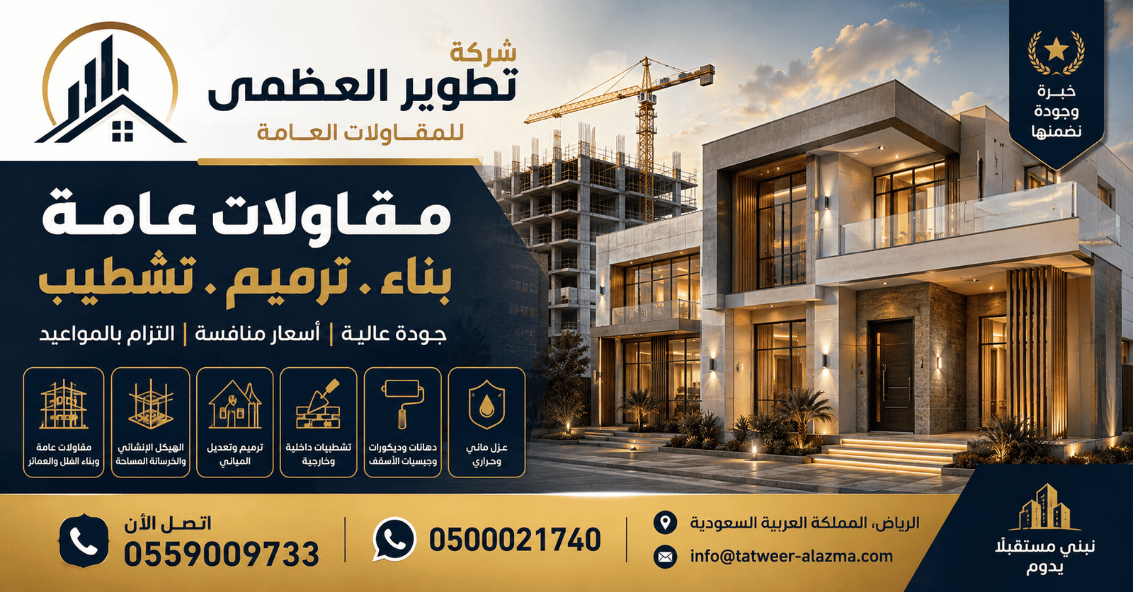شركة تطوير العظمى للمقاولات العامة